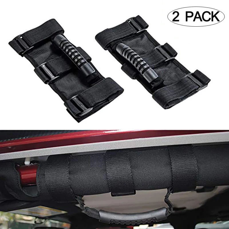 2 шт. автомобильный рулонный поручень для Jeep Wrangler Accessorise TJ JK 4x4WD рулонное крепление боковой поручень набор с ручками