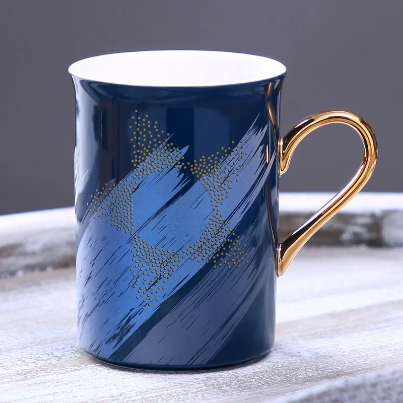 Only Mug Скандинавские Роскошные чашки и кружки креативная керамическая дорожная кофейная кружка настольная офисная кухонная посуда украшение звезды подарок для пары чашка - Цвет: Only Mug