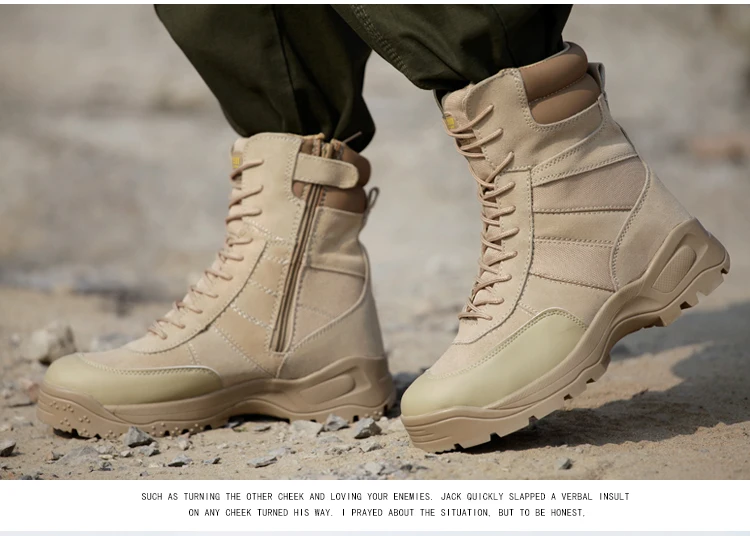 Тактический осень Армейские сапоги Для мужчин Bota Masculina Армейская Обувь город мотоботы работы Satety обувь, ботинки, обувь