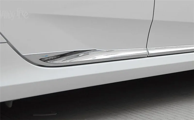 Для Honda Civic ABS хром или черный корпус литая дверь боковая линия Подрезка крышка протектор ACCENT Подкладка Полосы