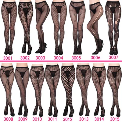 

1pcs Womens sexy fishnet tights Jacquard weave pantyhose, yarns Garter grid Stockings hose sexy lingerie collant 2019 hot