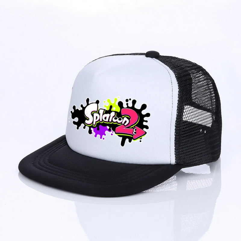 YF00510 Японская игра косплей Splatoon 2 кепка 6 цветов король флип бейсболка Inkling girl boy Cool Enperry Mesh cap красный синий фиолетовый YF005 - Цвет: YF00510