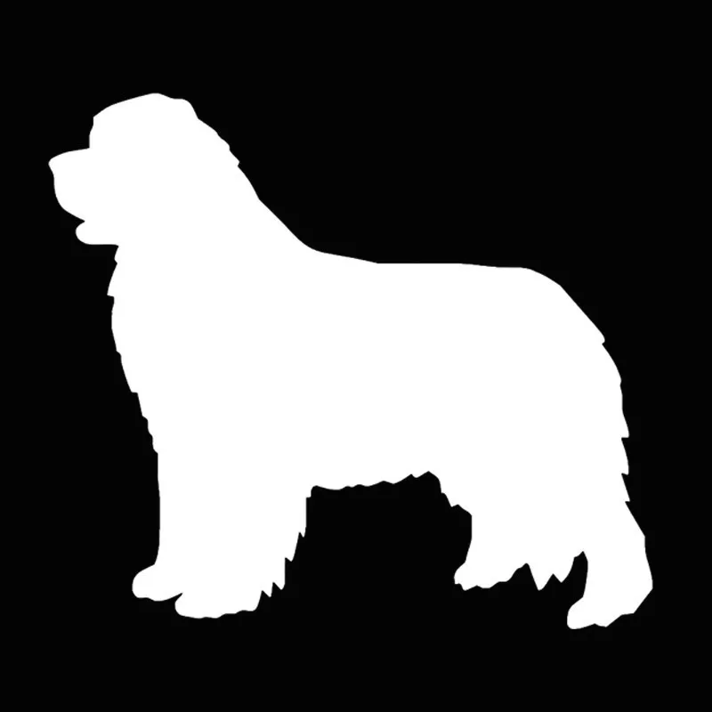 Car Sticker Vinyl 22.9*20.3cm Newfoundland Dog Window Glass Decorative Stickers Lovely Wall Motorcycle Decals Black/Silver/Laser |