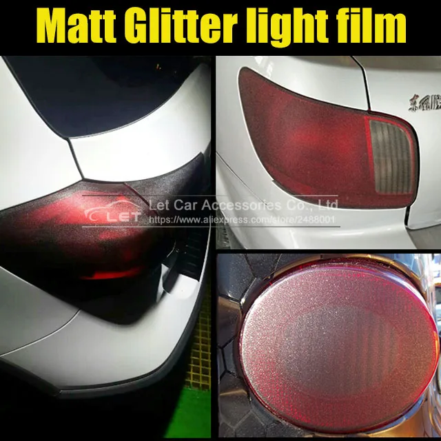 

New 30CM width Matt glitter black tail light Film Tint Taillight Motorbike Headlight Rear Lamp smoked Tinting Film Matt film