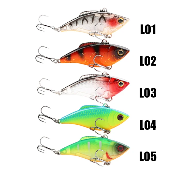 Each color 1PC SeaKnight SK010 VIB жесткие приманки 60 мм 9,5 г набор рыболовных наживок 5 шт. погружающаяся Вибрация пластмассовая Вибрирующая искусственная жесткая наживка рыболовные приманки - Цвет: Each color 1PC
