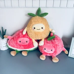 1 шт., плюшевая подушка в виде фруктов, вишни, арбуза, ананаса