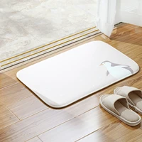 050 fashion cartoon design kitchen and bathroom anti slip absorbent pvc sponge floor mat 6040cm