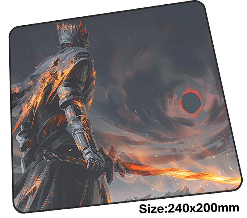 Игровой коврик для мыши Dark Souls, 240x200 мм, коврик для мыши для ноутбука, подставка для мыши Indie Pop, большой профессиональный коврик для мыши, Настольный Коврик Для Мыши для ПК