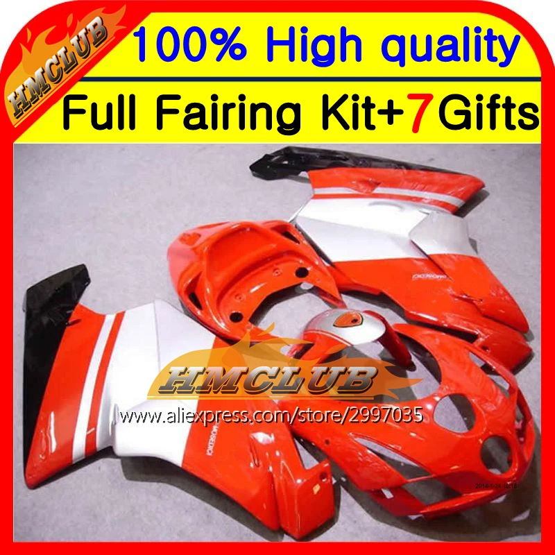 Корпус! Для DUCATI 749 999 05 06 Красный Серебряный 749S 999S 749R 7HM45 999R 2005 2006 Черный