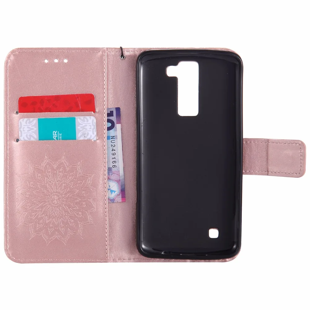 Роскошный чехол с тиснением "Цветок" для fundas LG K8 LTE K350 K350E coque K3 K4 K5 K7 K10 2017 X