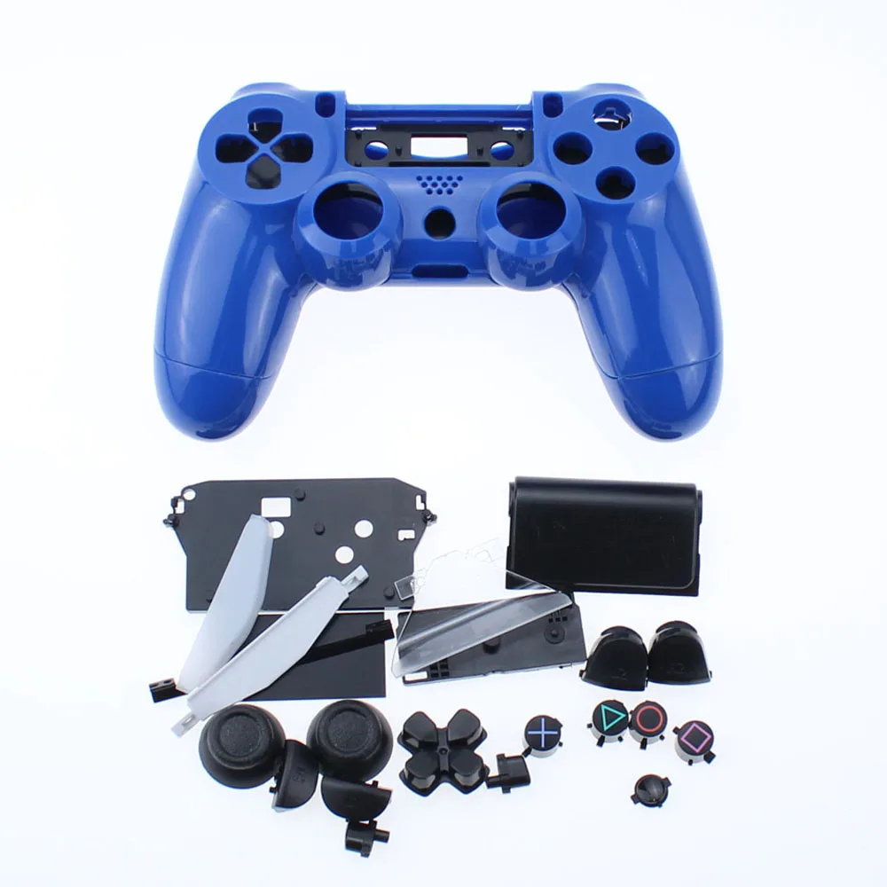 E Для sony Playstation 4 PS4 старая версия Геймпад контроллер Прозрачная Передняя Задняя крышка корпуса чехол - Цвет: E