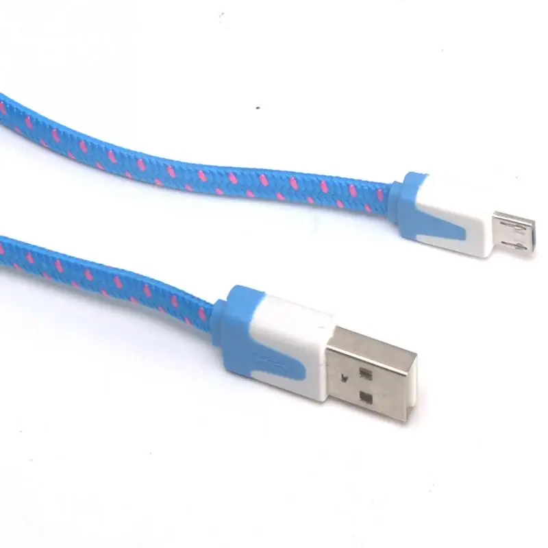 Дата кабель V8 Соединитель 3 фута веревка Micro USB зарядный кабель для синхронизации данных для мобильного телефона плоский провод кабель для зарядки 1 м/2 м/3 метра
