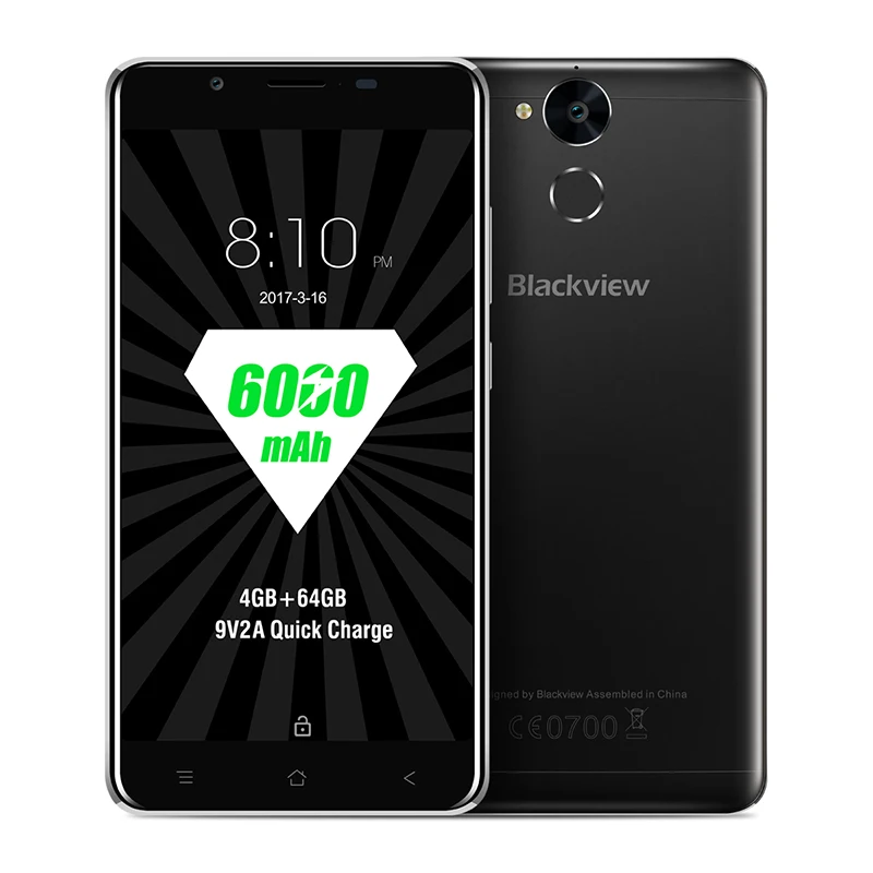 Оригинал Blackview P2 MTK6750T Octa Core Android 6 0 Мобильный телефон 5 дюйма сотовый 4G Оперативная
