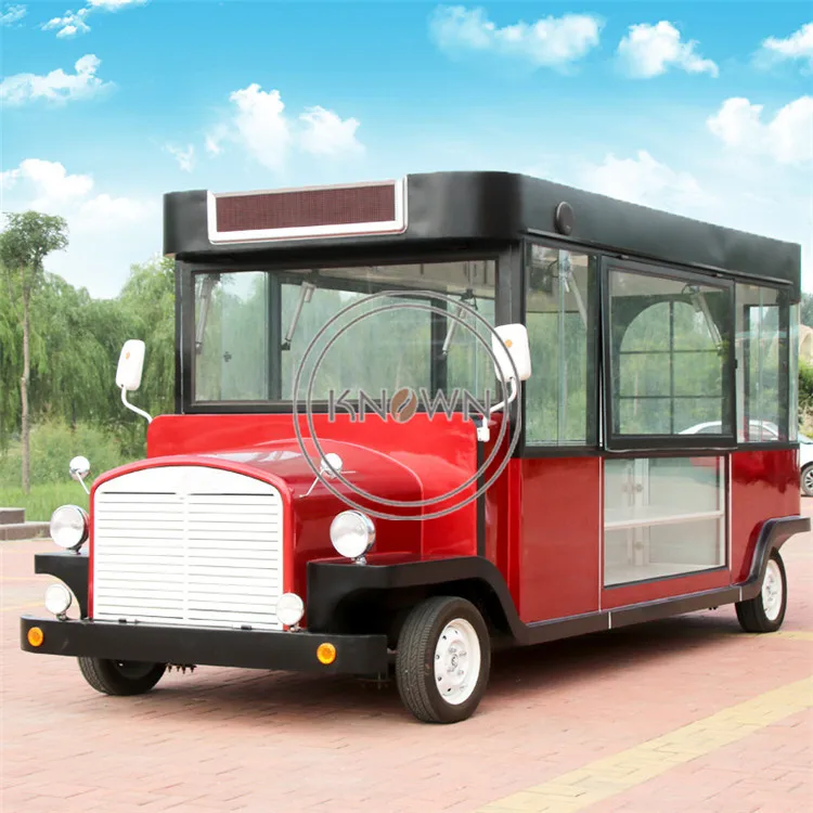 KN-ET10 Ретро автомобиля Еда грузовик/вагончиков с мороженным to Cart подвижный быстро