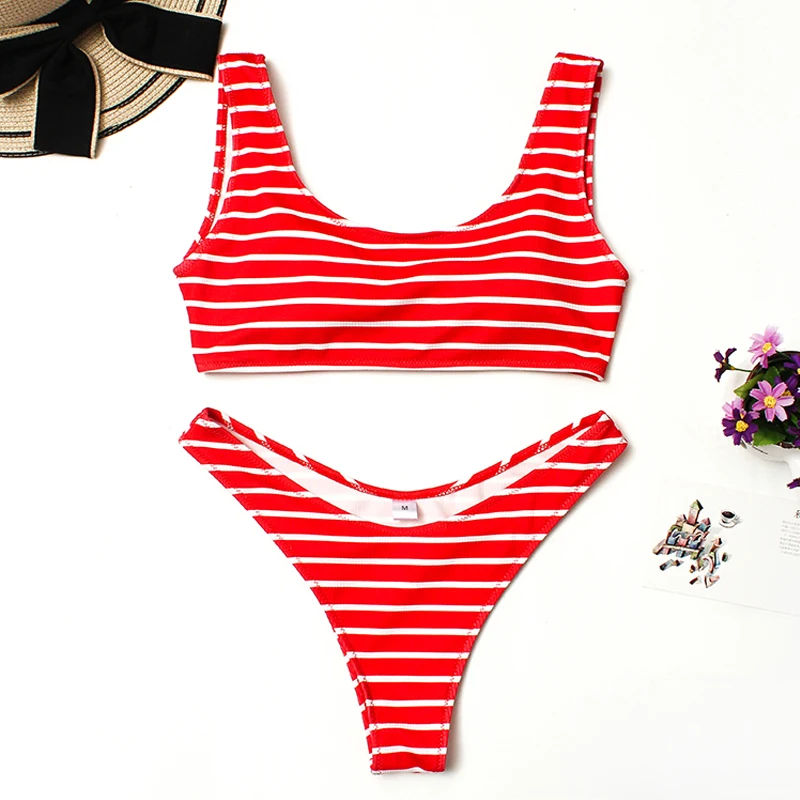 

Two Piece Bathing Suit Women High Waisted Sexy Brazilian Bikini Thong Girls Swimsuit Push Up Swimwear Swimming Suit for Women