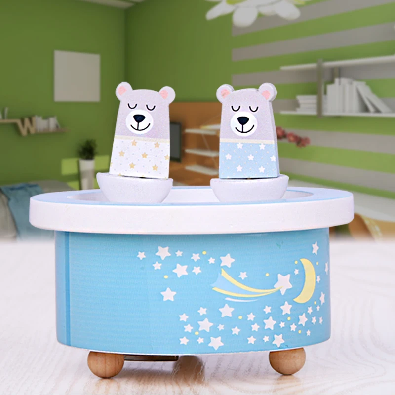 Вращающаяся музыкальная шкатулка в европейском стиле подарок на Новый год