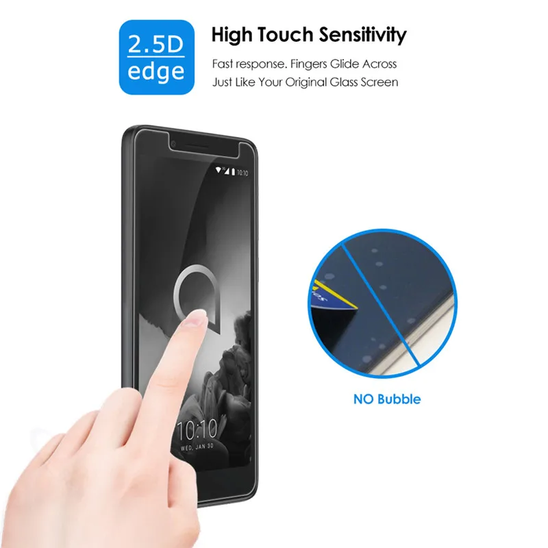 Защитная пленка для экрана из закаленного стекла Alcatel 1C 2019 9H 2.5D 1X (2019)|Защитные