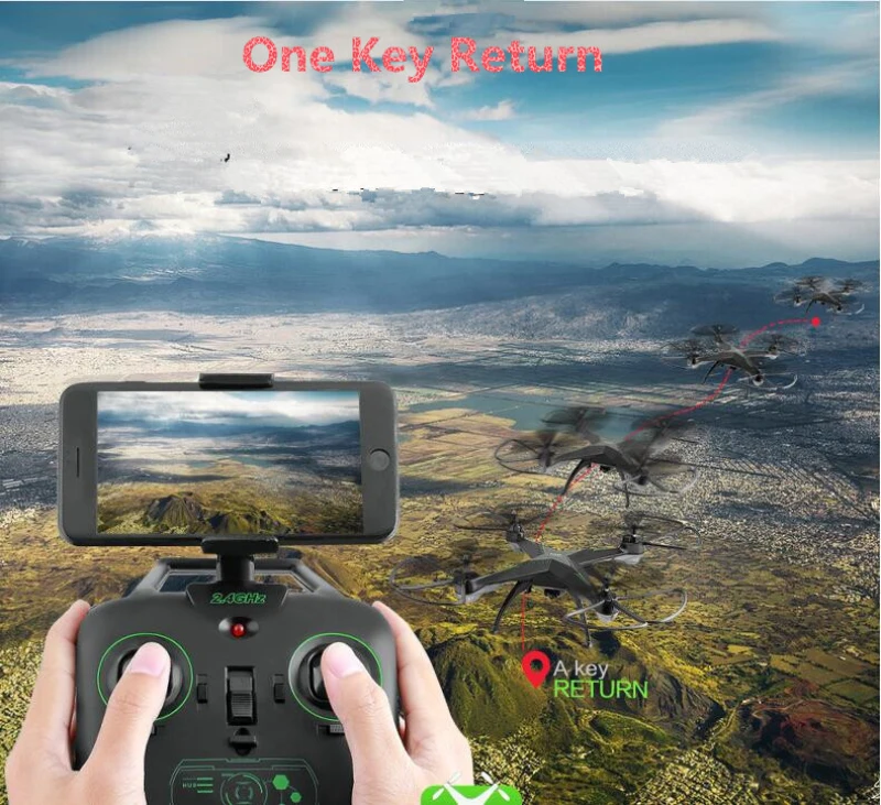 Дрон Радиоуправляемый 10HW с камерой 2 4 P и пультом ДУ|drone with|wifi fpv rc dronerc drone |