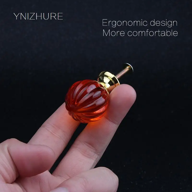 30 мм 10 шт Горячая оранжевая Золотая Роскошная Современная декоративная Diy Ручка