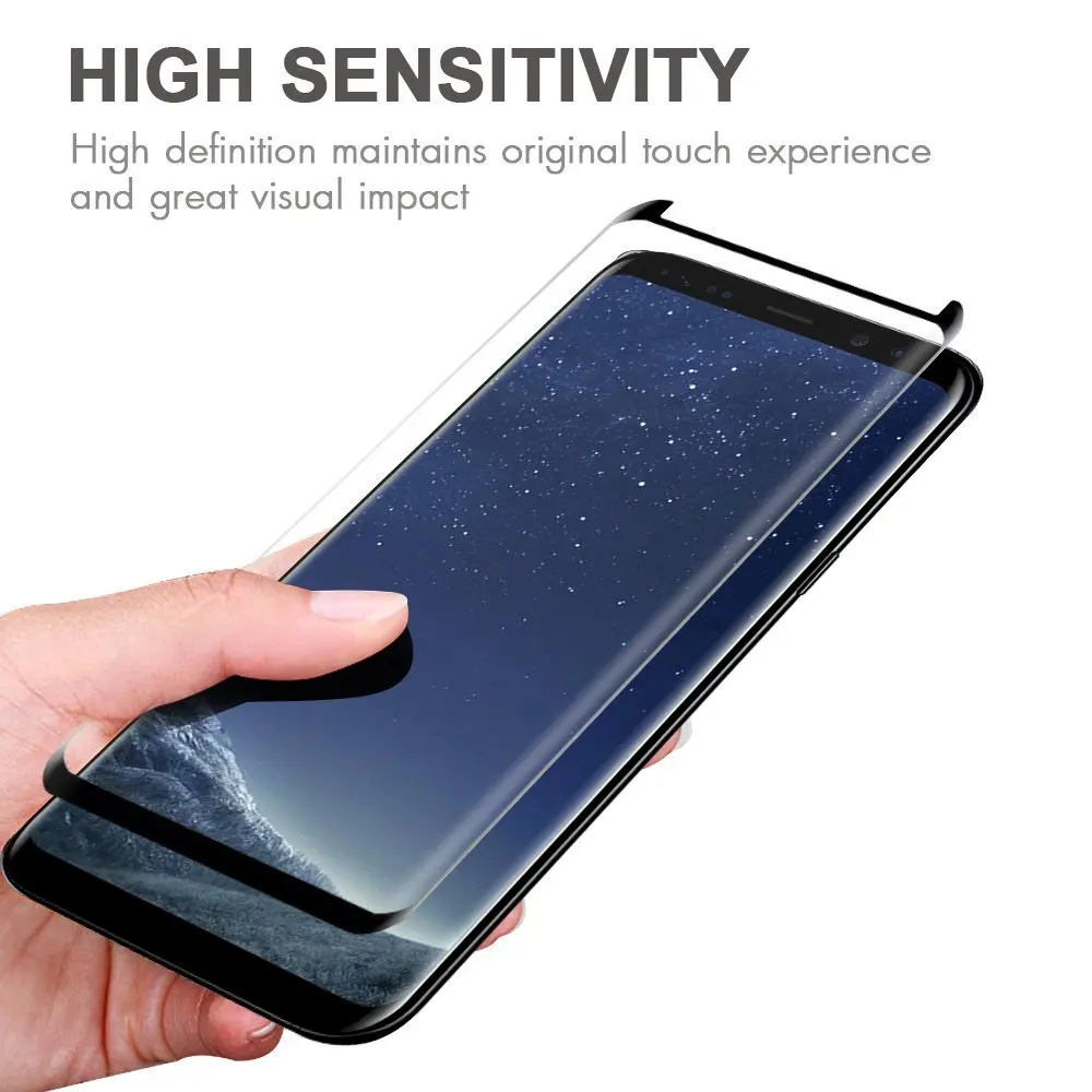 3D защита для экрана телефона для samsung S8+ s9 plus прозрачная закаленная стеклянная пленка для Galaxy s8 s9 note 9 защитная Пленка чехол