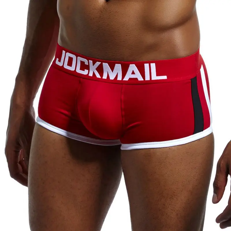 Брендовое сексуальное мужское нижнее белье JOCKMAIL мужские боксеры с подкладкой