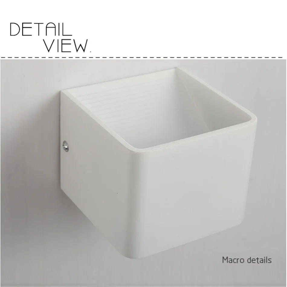 LAIDEYI Модный водонепроницаемый IP65 креативный квадратный настенный светильник 7 Вт