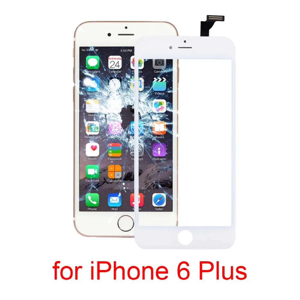 Для iPhone 6S Plus Сенсорная панель сенсорная с передней рамкой ЖК-экрана и OCA оптически