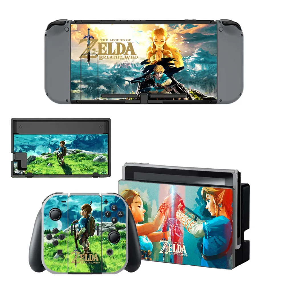 Наклейка из кожи The Legend of Zeld наклейка для консоли Nintendo Switch и контроллера NS
