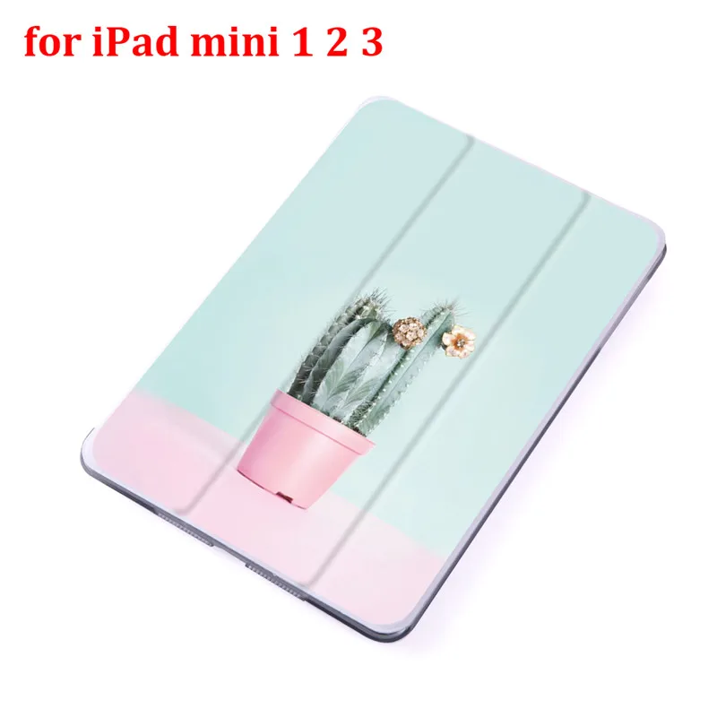 for Mini 1 2 3 Окрашенные флип чехол для iPad Mini 5 4 3 2 1 таблетки чехол для iPad Mini 1 2 3 из искусственной кожи крышка задняя крышка - Цвет: for Mini 1 2 3