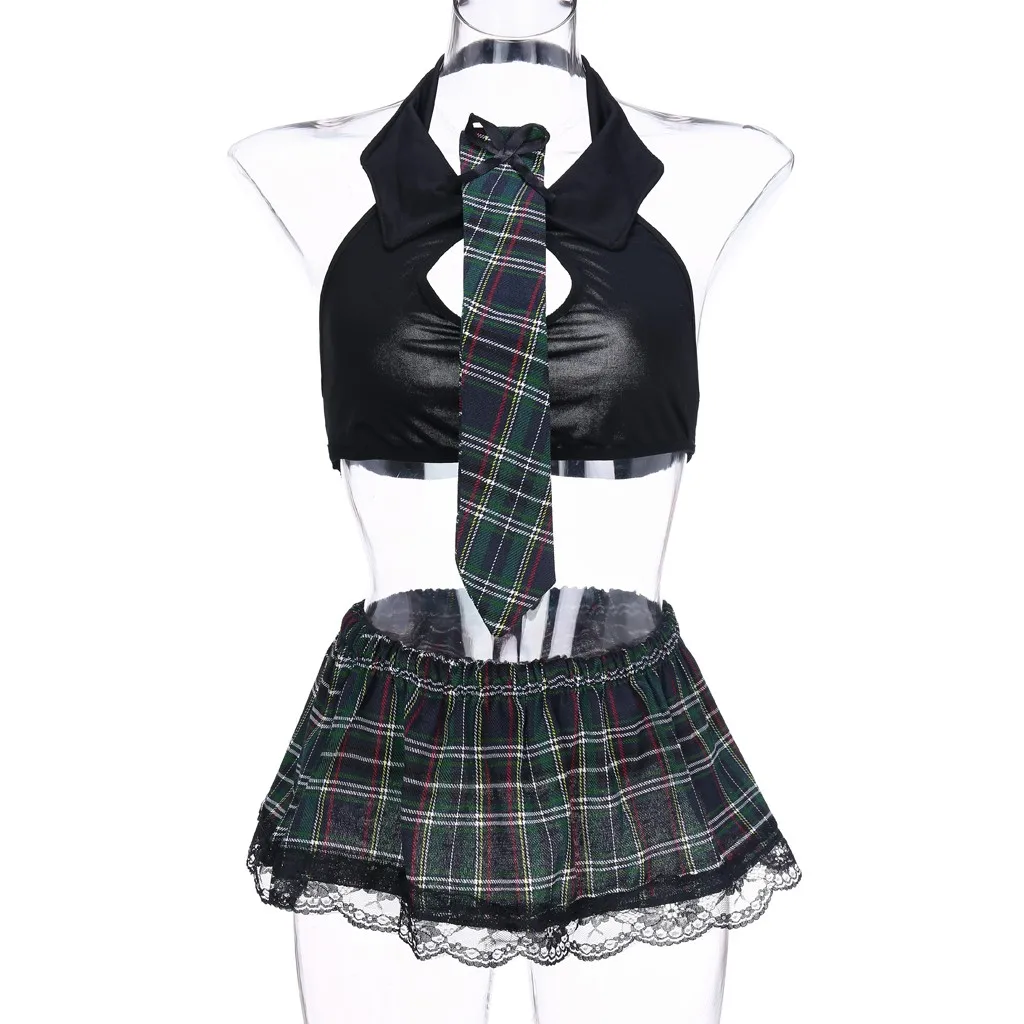 Женский сексуальный костюм для школьниц сексуальное женское белье униформа