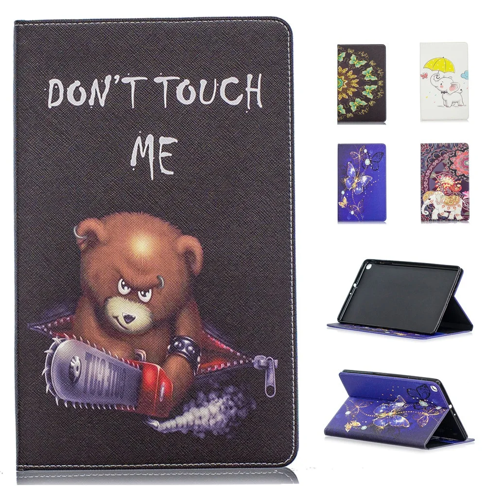 Животный принт чехол для планшета Samsung Galaxy Tab A 10 1 T510 T515 2019 SM Smart Cover из