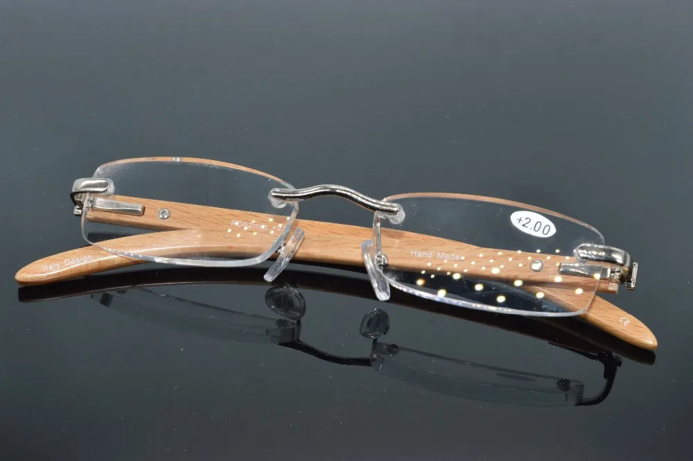 Очки для чтения с деревянными дужками без оправы + 2019 1 0 5 2 3 4 0|reading glasses|glasses readingwoman
