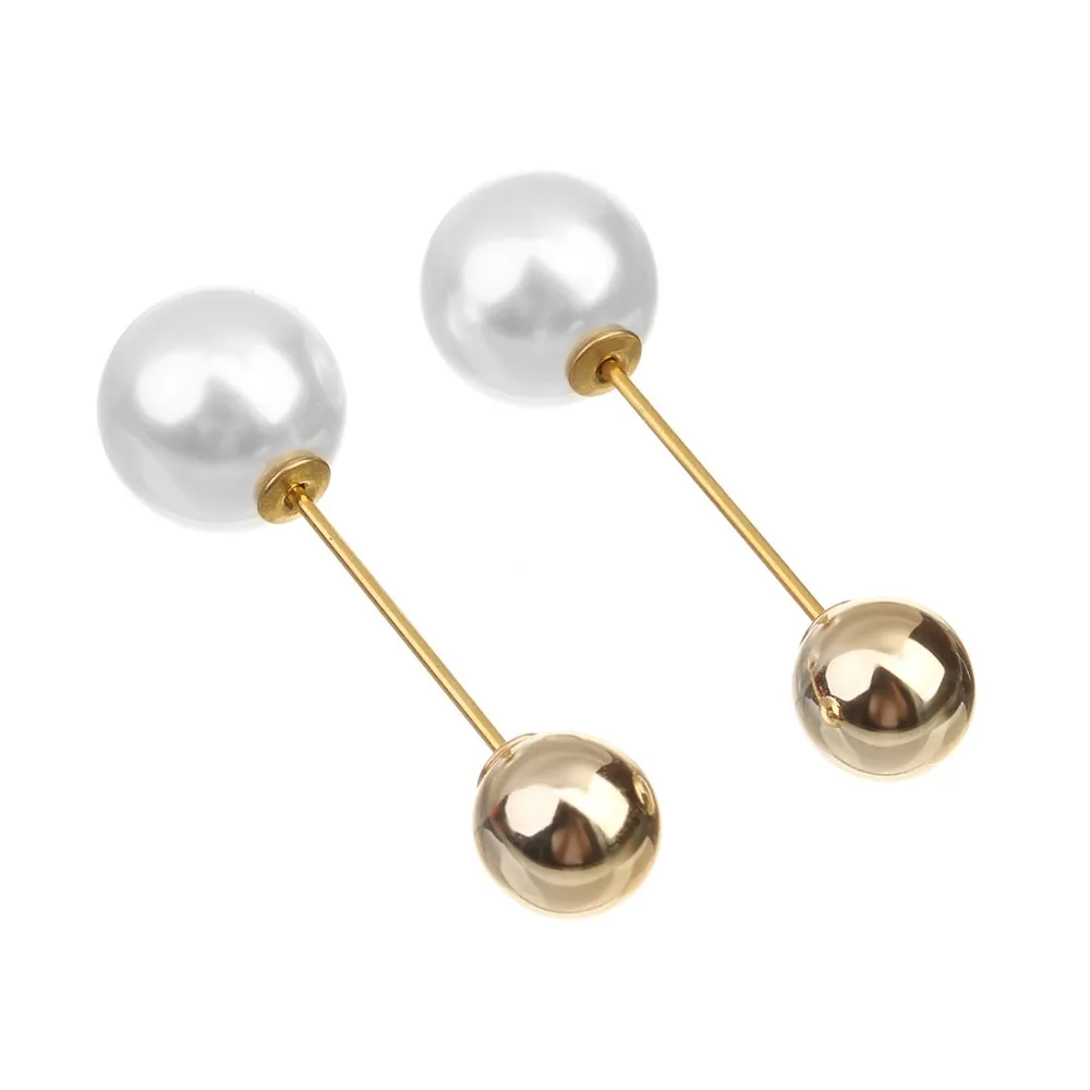 2PCS Charm Double Simulated Pearl Brooch Pins For Women Lapel Jewelry Dress Suit Pin Christmas Gift | Украшения и аксессуары