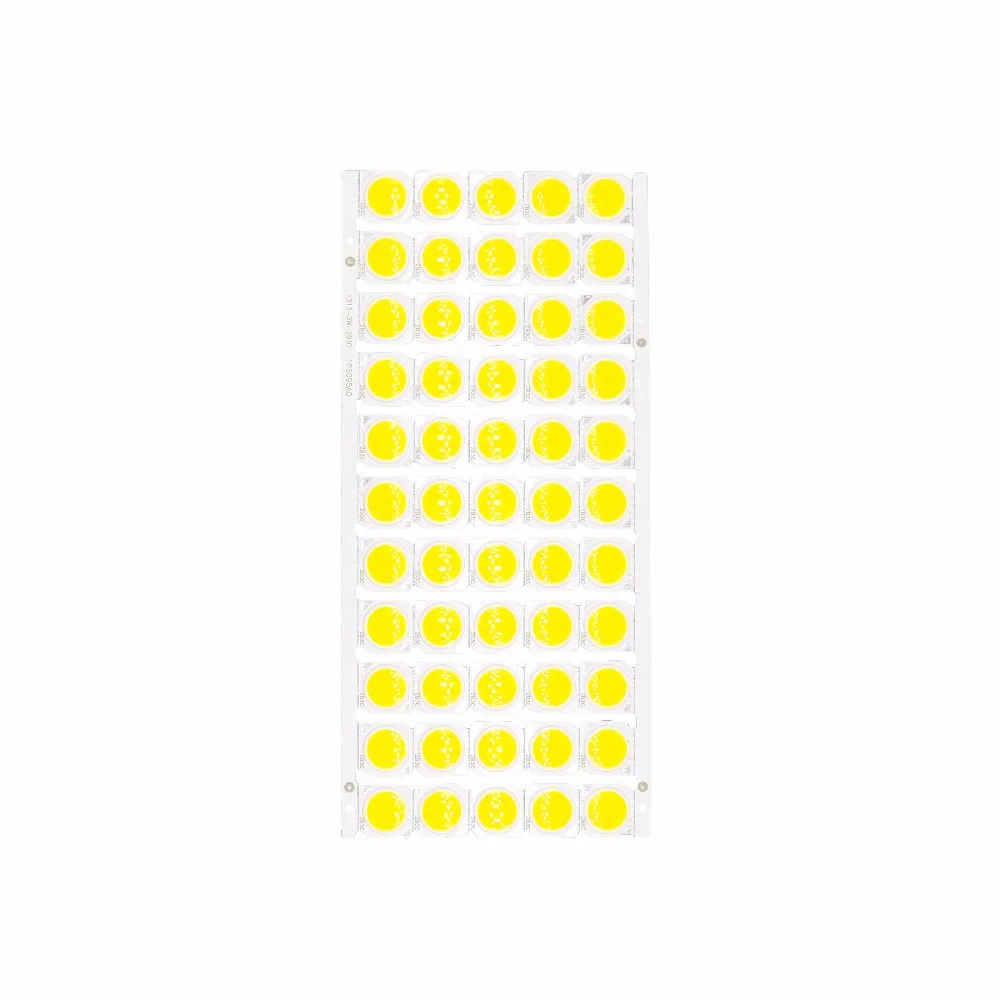 55 шт./партия светодиодный светильник COB 3 Вт 5 7 10 лампа на плате 13*13 мм чип высокой