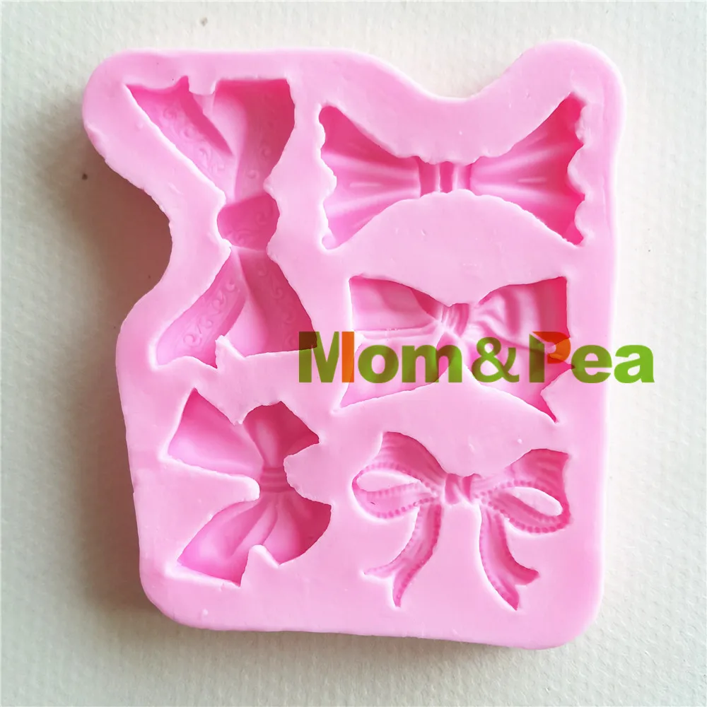 Силиконовая форма Mom & Pea MP140 с бантиками 3D формы для украшения торта мастики мыла