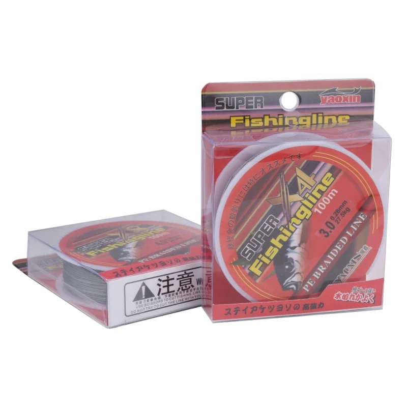 Рыболовная леска 4 пряди прочная ПЭ плетеная рыболовная для морской рыбалки 100 м