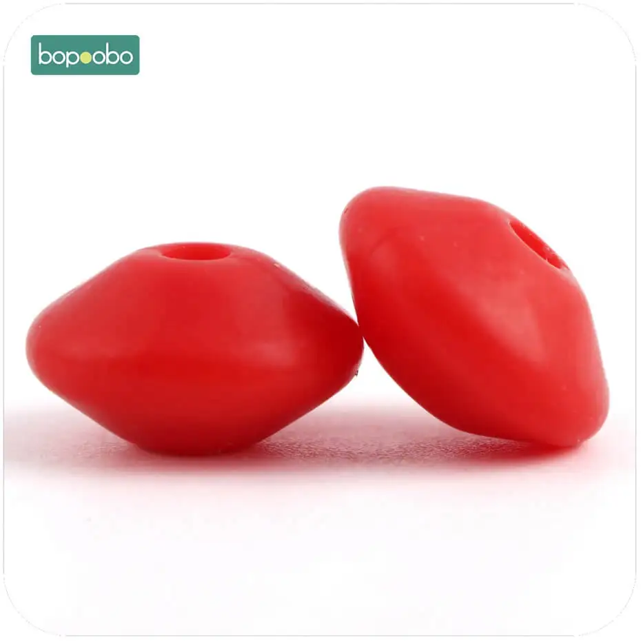 Bopobo, 12 мм, 20 шт., силиконовые бусины, Abacus, чечевица, детский прорезыватель, сенсорные, сделай сам, рукоделие, жевательные, органические бусины, Детские Прорезыватели - Цвет: Red