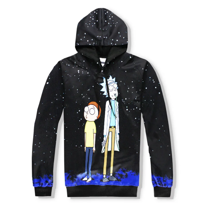 Hoodie 2 Harajuku Мультфильм Рик и Морти 3D печати свитера пуловер толстовки красочный спортивный костюм с капюшоном топы брюки спортивная одежда - Цвет: Hoodie 2
