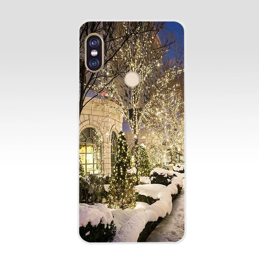 25 77SD Мягкий силиконовый чехол для телефона из ТПУ с новогодней елкой для xiaomi redmi 6 Pro 6A note 5 6 Pro mi 8 lite - Цвет: 25