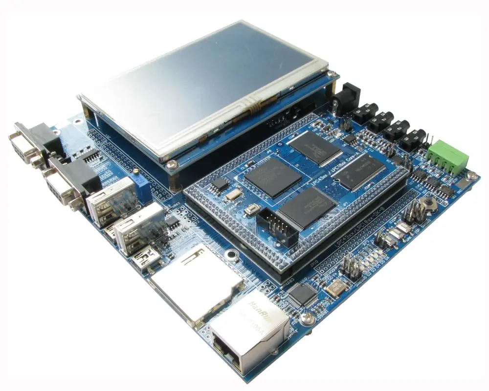 

Макетная плата для Ying Yu LPC4357, высокоскоростная USB-сеть, ЖК-дисплей 4,3 дюйма, 204 МГц, двухъядерный процессор M4 M0