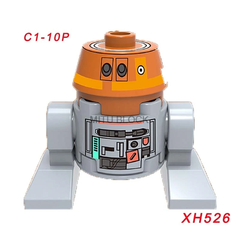 xh526 Одиночная распродажа, Звездные войны, космические войны, робот C3Po R2D2, C-3Po, R2-D2, Звезда смерти, дроид, Звездные войны, фигурки, строительные блоки - Цвет: xh526