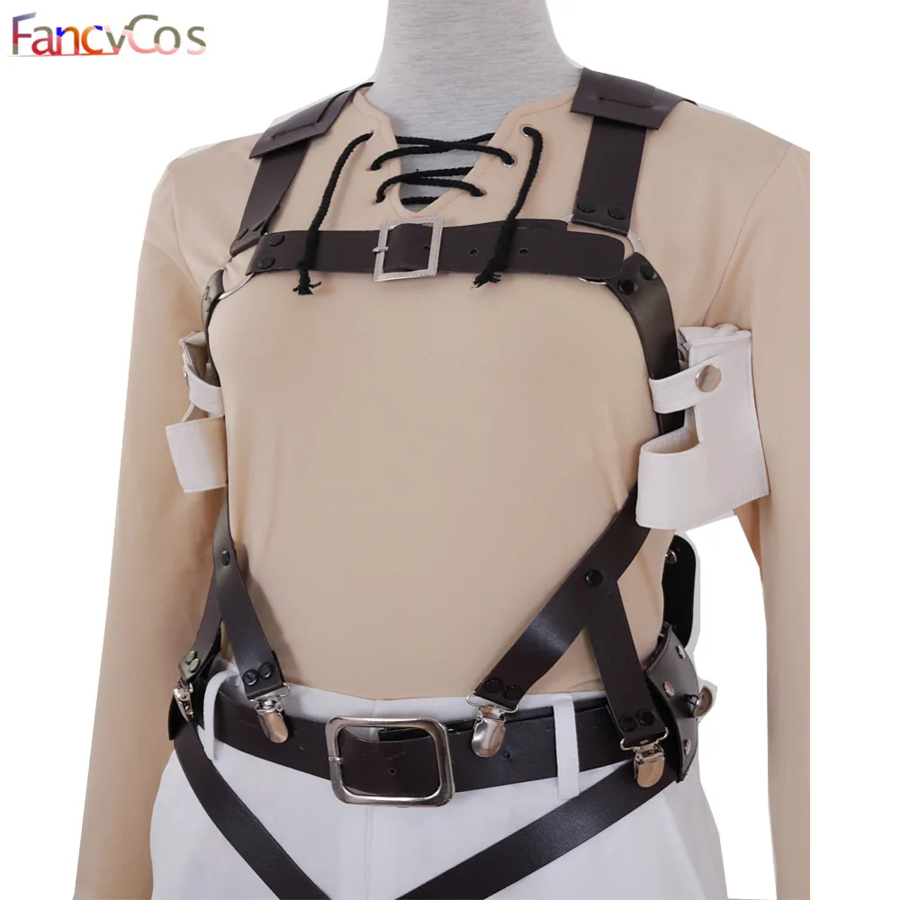 Halloween Attack on Titan AOT Shingeki no Kyojin Eren Jaeger Survey Corps leather Cosplay Costume Game Japanese | Тематическая