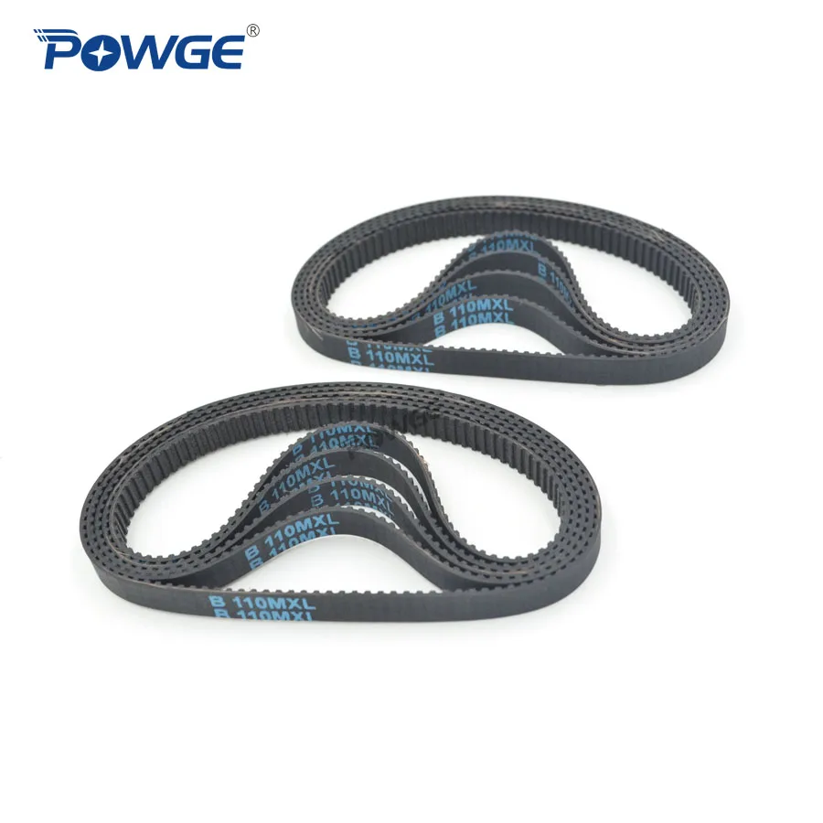 POWGE 10 шт. MXL Зубчатый Ремень B110 B111 B112 B113 B114 ширина 6 35 мм 025 зубцы 110 111 112 113 114