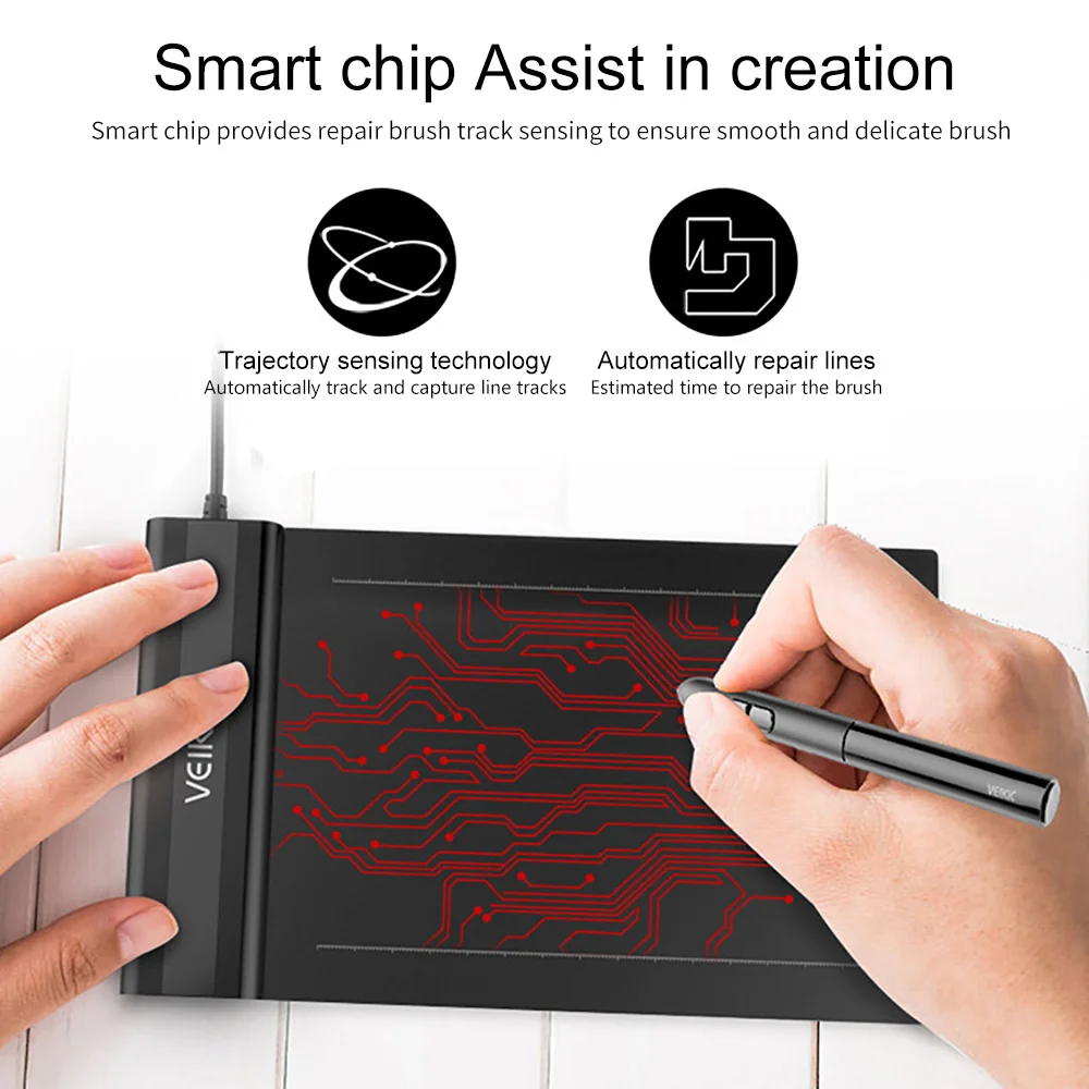 

2019 NEW Drawing Tablet S640 Graphics Drawing Pad Tablet 6X4 Inch with free Pen Digital Tablet for beginner kids Writing Pad