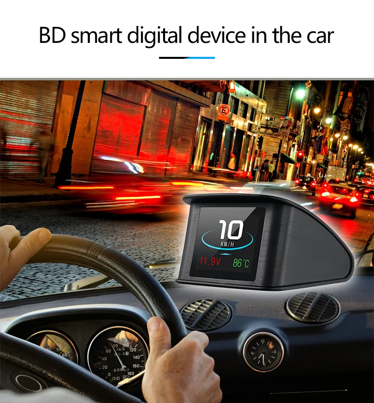 Автомобильный скоростной проектор P10 HUD OBD спидометр проекция на лобовое стекло