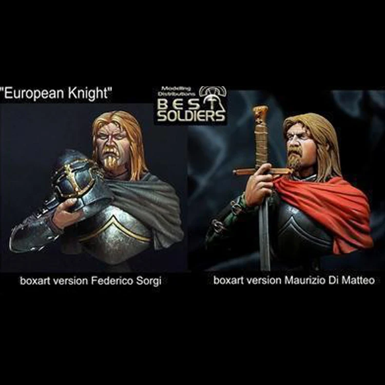 

1/10, European Knight, Contains 2 arms, Resin Model Bust GK, Ancient warrior, Historical theme, Unassembled and unpainted kit