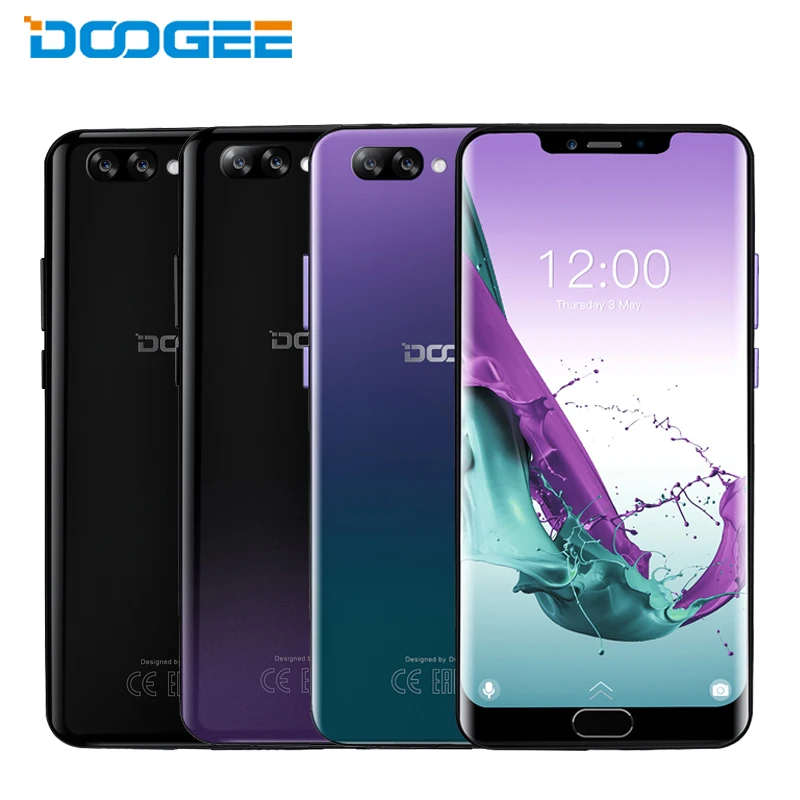 DOOGEE Y7 Plus сотовый телефон 6 18 дюймов ГБ ОЗУ 64 Гб ПЗУ Восьмиядерный процессор MTK6757