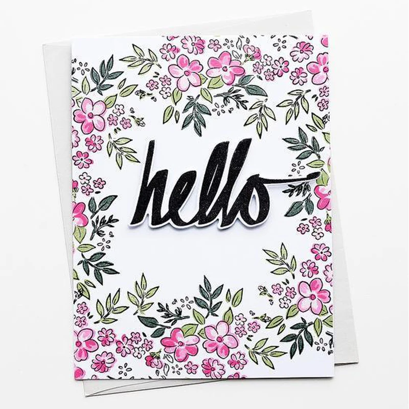 Набор многослойных цветов прозрачный силиконовый штамп для скрапбукинга сделай