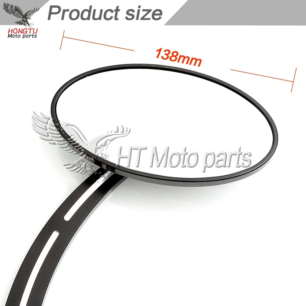 Универсальное зеркало Ellipse CNC для Harley 883 1200 XL Dyna V-Rod Fat Boy Road King Glide Softail Steed Vulcan Drag Star |