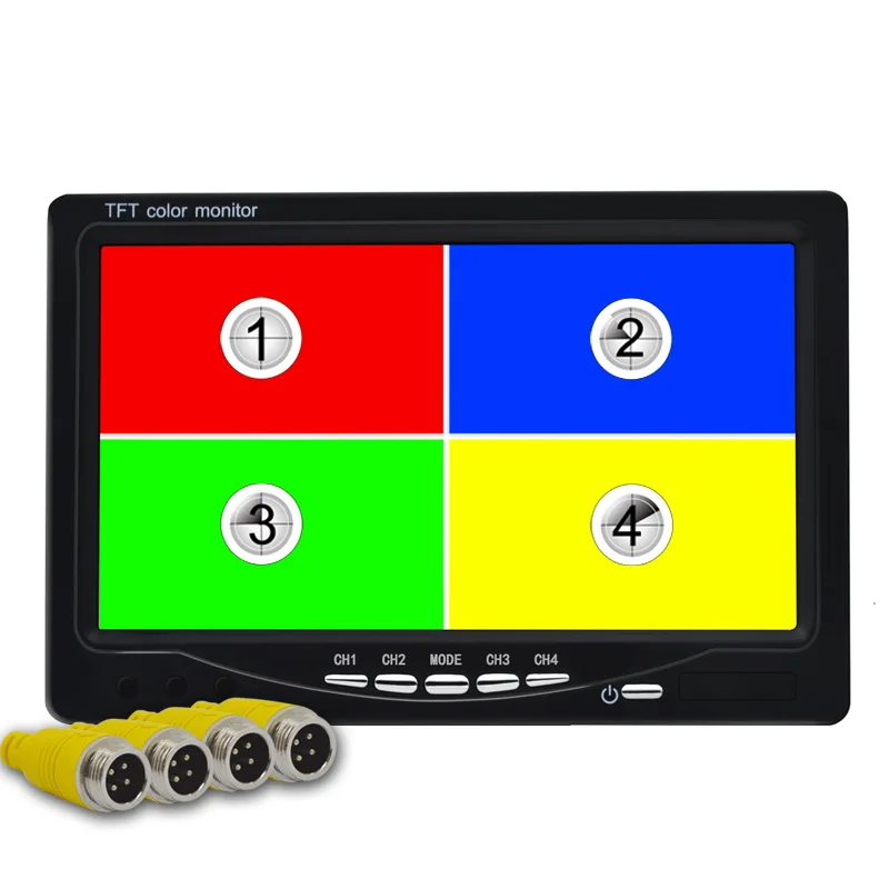 QXNY 7 &quotHD Quad View Автомобильный дисплей заднего вида цветной ЖК TFT для грузовика